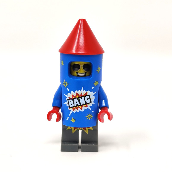 LEGO Series 18 Collectible Minifigures 71021 Firework Guy Minifig Party Pants - Picture 2 of 9